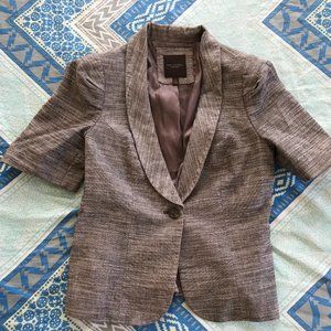 The Limited Collection - Short Sleeves Brown Blazer - Women - Small